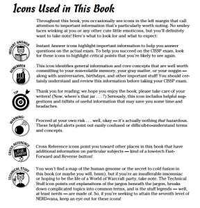 CISSP for Dummies Icons